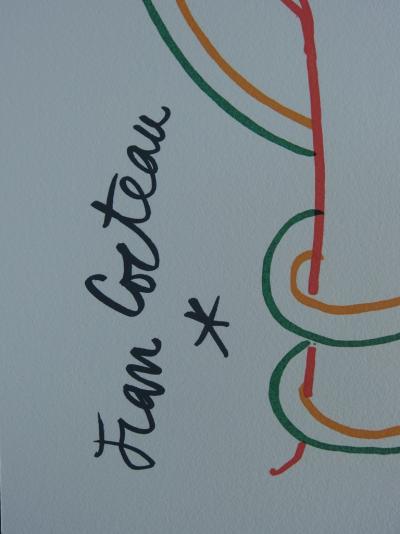 Jean COCTEAU - Eve et le serpent, Lithographie signée 2