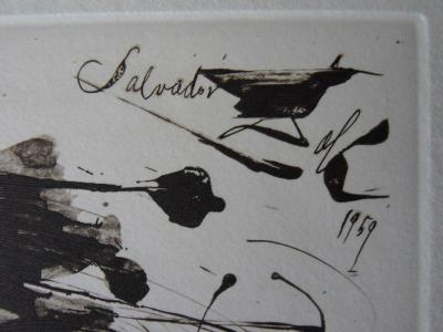 Salvador DALI - Tour de France cycliste 1959 - Gravure originale signée 2