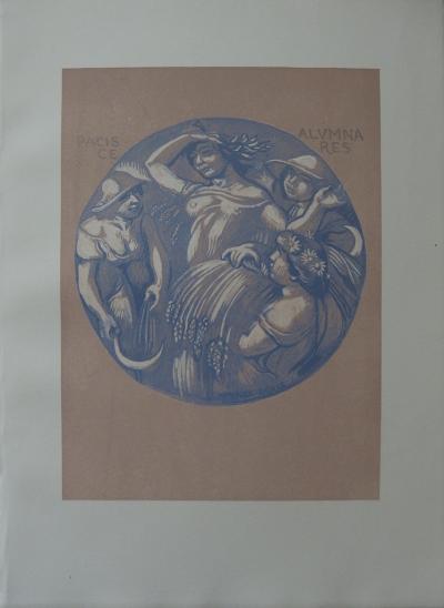Maurice DENIS - La Paix et Ceres, Gravure originale 2