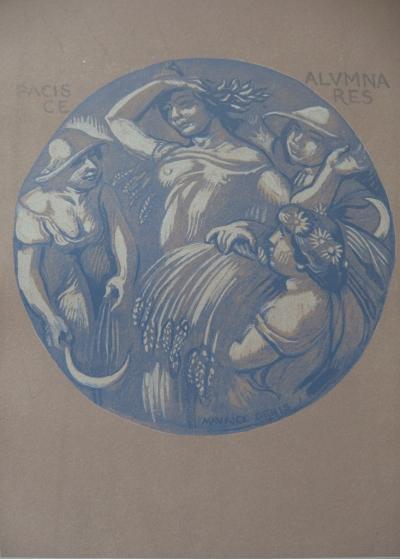 Maurice DENIS - La Paix et Cérès, Gravure originale 2