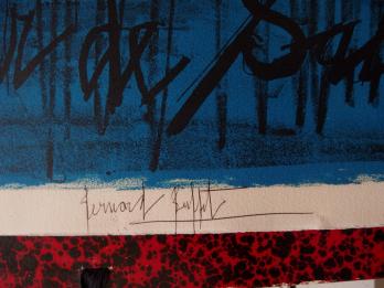 Bernard BUFFET - Cirque : l’avaleur de sabre, Lithographie signée 2