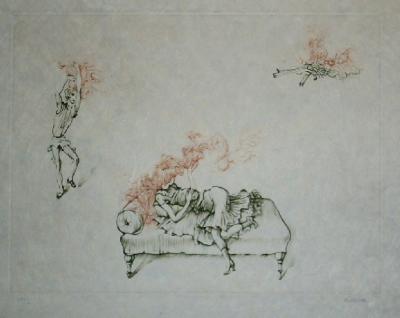 Hans Bellmer - Chiselled Oeillades 12, 1972, Signed etching 2
