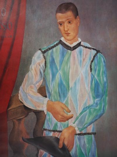 Pablo PICASSO (d’après) - Arlequin, Affiche originale 1966 2