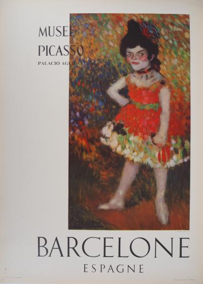 Pablo PICASSO (d’après) - Danseuse Naine, Affiche originale signée, 1966 2