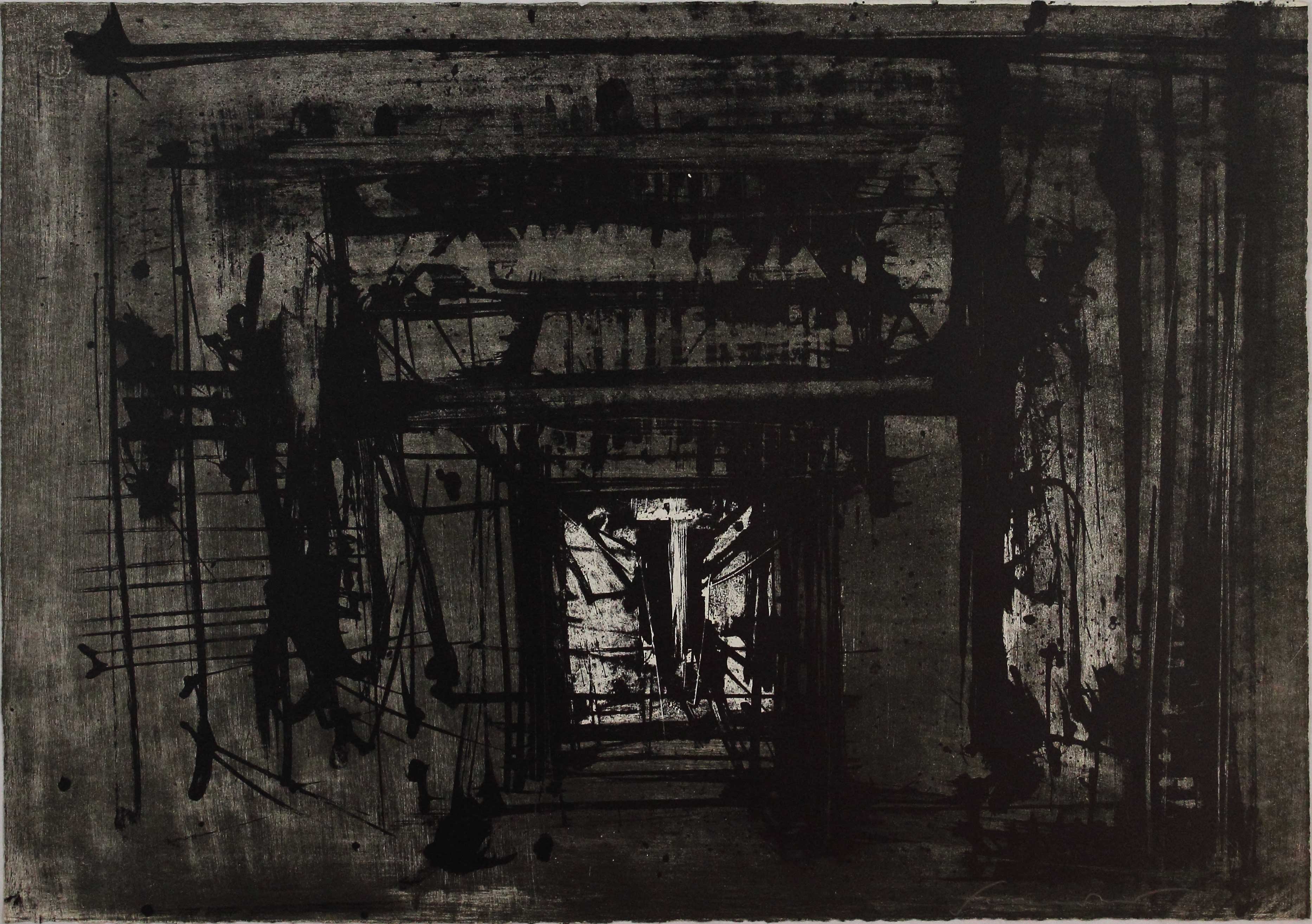 Emilio SCANAVINO Ohne Titel, 1960 Handsignierte Lithographie