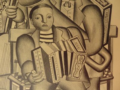 Fernand Léger: The Musicians (Fanfare), Original lithograph poster 2