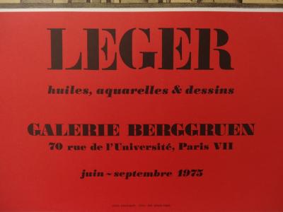 Fernand Léger: The Musicians (Fanfare), Original lithograph poster 2
