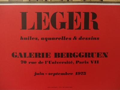 Fernand LÉGER (d’après) - Huiles, aquarelles & dessins, Lithographie 1975 2