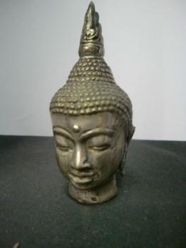 Trois têtes de Bouddha - Indonésie - fin du Xxe siècle 2