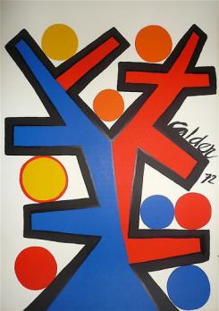 Alexander CALDER - Sans titre, 1972, Lithographie Originale 2