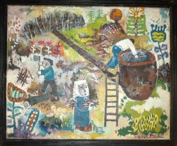 Jano PESSET - Sans titre, Huile sur toile signée 2