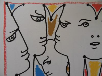 Jean COCTEAU - L’Europe multicolore, 1961, Lithographie 2