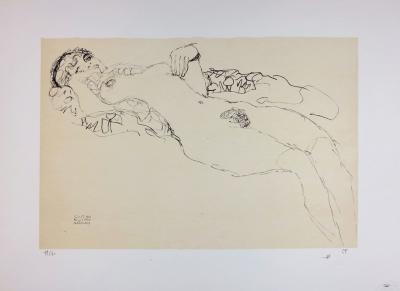 Gustav KLIMT (d’après) - La Danseuse de Cabaret, 1914  - Lithographie numérotée 2