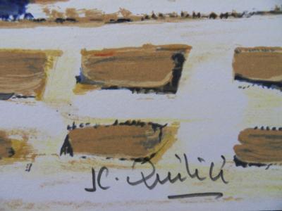 Jean-Claude QUILICI - Beauté de Santorin - Lithographie signée au crayon 2