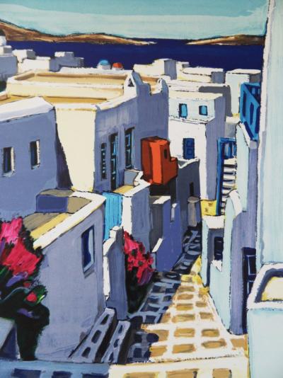 Jean-Claude QUILICI - Beauté de Santorin - Lithographie signée au crayon 2