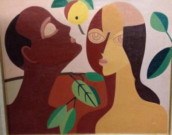 Marcelle CAHN - Adam et Eve, 1938, Huile sur toile signée 2