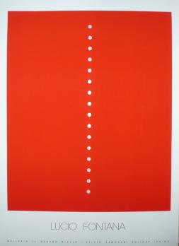 Lucio FONTANA  Affiche Exposition Galleria il Quadro Biella 2