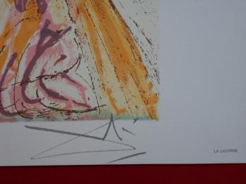 Salvador DALI - La Licorne, Lithographie originale signée 2