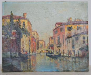 Maurice BOMPARD - Venise, Huile sur toile signée 2