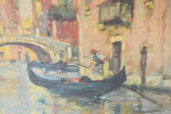 Maurice BOMPARD - Venise, Huile sur toile signée 2