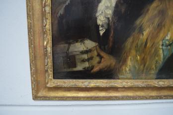 Ferdinand ROYBET (1840-1920) - Le couple, Huile sur panneau signée 2