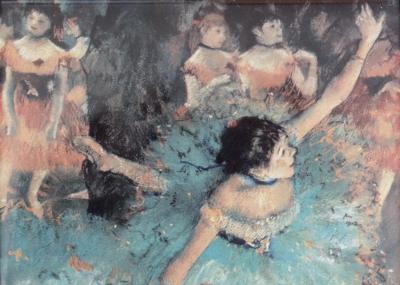 Edgar DEGAS (d’après) : Les danseuses en vert - Sérigraphie signée 2