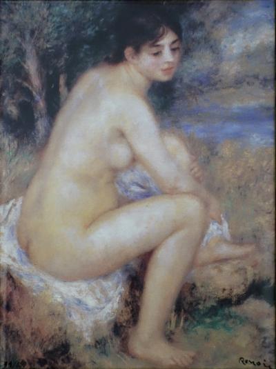 Pierre Auguste RENOIR (d’après) : Baigneuse s’essuyant - Sérigraphie signée 2