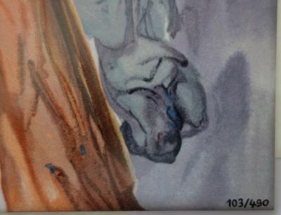 Salvador DALI (d’après) - Apparition du Christ, sérigraphie signée - 490 exemplaires 2