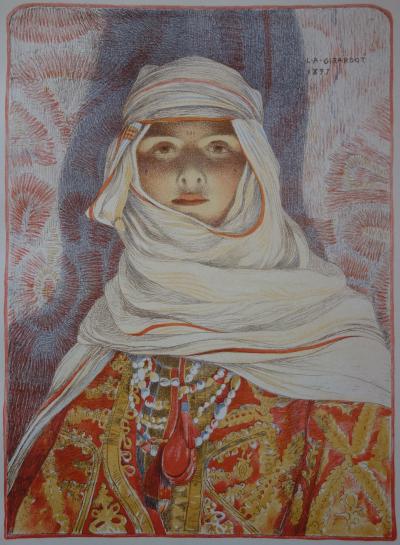 Louis Auguste Girardot - Femme du Riff, Lithographie originale  signée 2