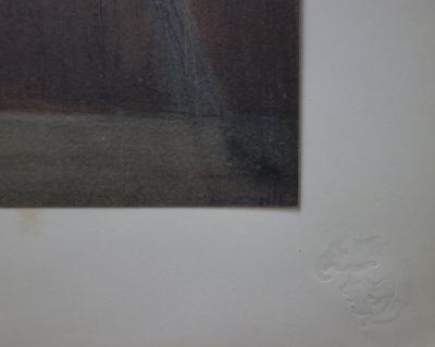 Henri Boutet  - Dans les coulisses, Lithographie originale  signée (1897) 2