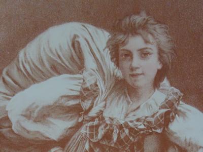 Camille BELLANGER -  La Blanchisseuse, 1897 - Lithographie originale signée 2