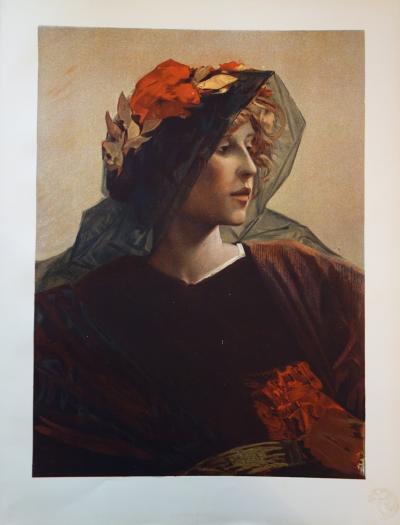 Alfred Pierre Agache - Impéria, Lithographie originale signée (1897) 2