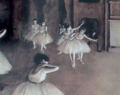 Edgar DEGAS (d’après) : Répétition d’un ballet sur la scène - Sérigraphie signée 2