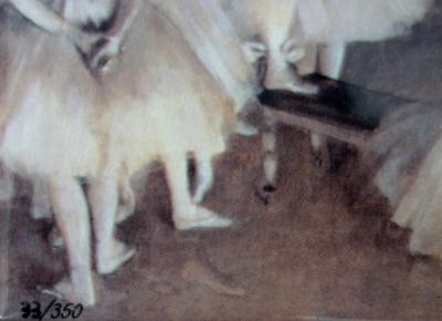 Edgar DEGAS (d’après) : Répétition d’un ballet sur la scène - Sérigraphie signée 2