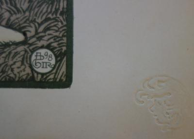 A. GIRALDON - Lutèce, 1897 - Lithographie originale signée 2