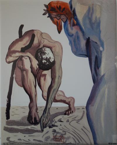 Salvador DALI (d’après) : Les princes de la vallée fleurie - Sérigraphie signée 2