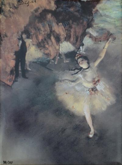 Edgar DEGAS (d’après) : Ballerine, l’Etoile - Sérigraphie signée - 350exp 2