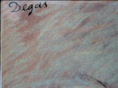 Edgar DEGAS (d’après) : Danseuse ajustant son chausson - Sérigraphie signée 2