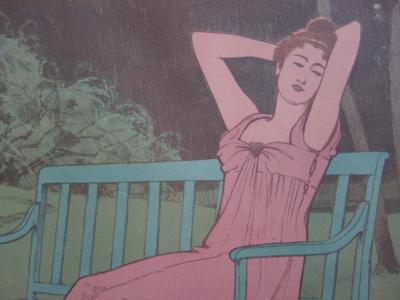 Maurice REALIER-DUMAS - Corinne, 1897/1898 - Lithographie originale signée 2