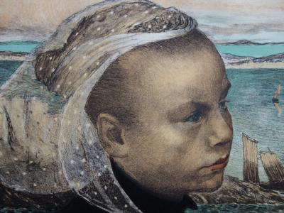 Émile Auguste WERY - Bretagne,, Lithographie originale  signée (1897) 2