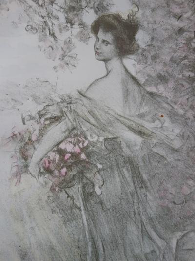 Maurice ELIOT - Printemps, Lithographie originale signée (1897) 2