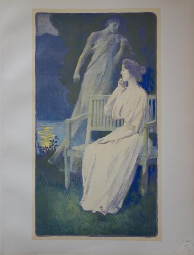 François Auguste GORGUET : Andante Nocturne, Lithographie originale signée (1897) 2