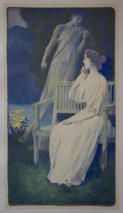François Auguste GORGUET : Andante Nocturne, Lithographie originale signée (1897) 2