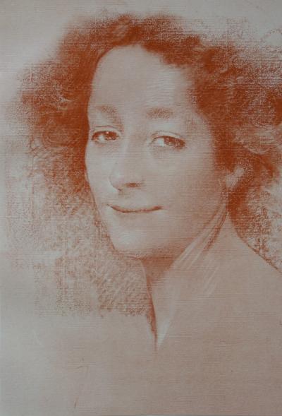 Lucien Lévy-Dhurmer - Belle d’antan, 1897 - Lithographie originale signée 2
