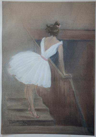 Henri Boutet  - Dans les coulisses, Lithographie originale  signée (1897) 2