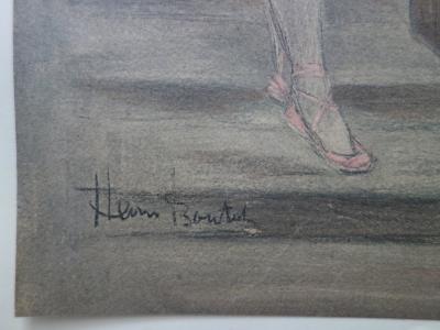 Henri Boutet  - Dans les coulisses, Lithographie originale  signée (1897) 2