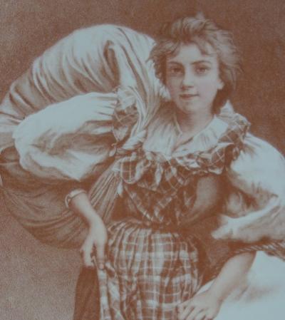 Camille BELLANGER -  La Blanchisseuse, 1897 - Lithographie originale signée 2