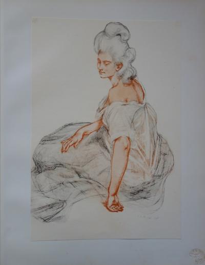 René François Xavier Prinet - Manon, Lithographie originale  signée (1897) 2