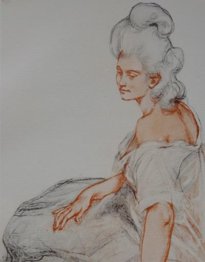 René François Xavier Prinet - Manon, Lithographie originale  signée (1897) 2