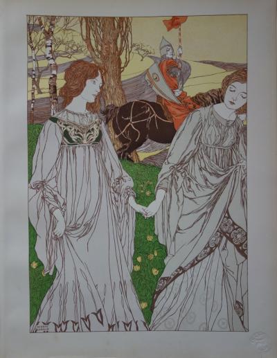 Robert ENGELS -  Le Passant, 1897 - Lithographie originale signée 2
